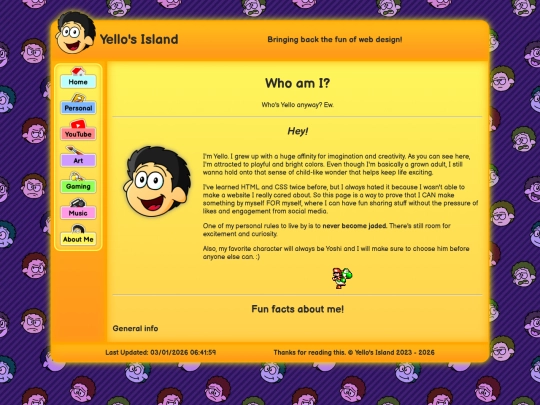 pages/aboutme screenshot