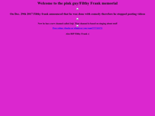 filthy frank memorial screenshot