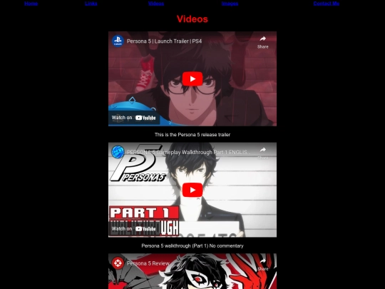 videos screenshot
