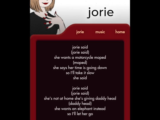 jorielyrics screenshot