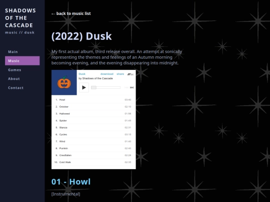 music/dusk screenshot