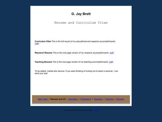 resume screenshot