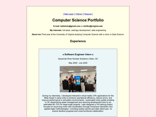 csportfolio screenshot