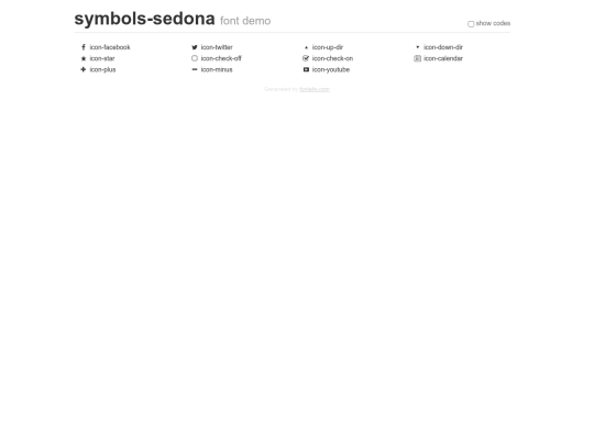 symbols-sedona/demo screenshot