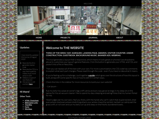 index screenshot