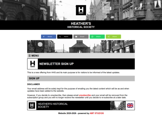 newsletter-signup screenshot