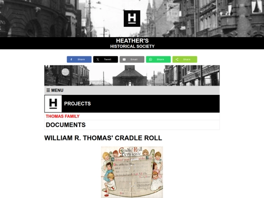 william-rowland-thomas-cradle-roll screenshot