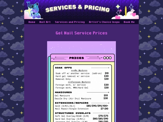 ServicesandPricing screenshot