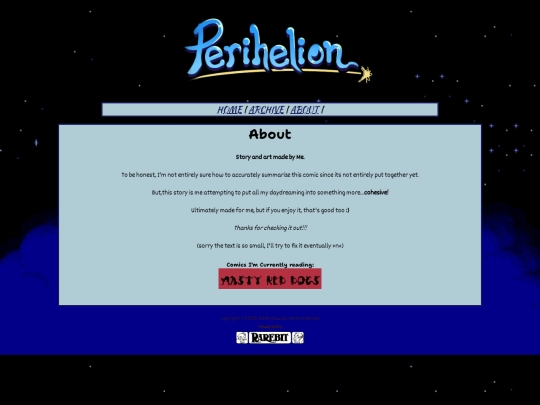 perihelion/about screenshot