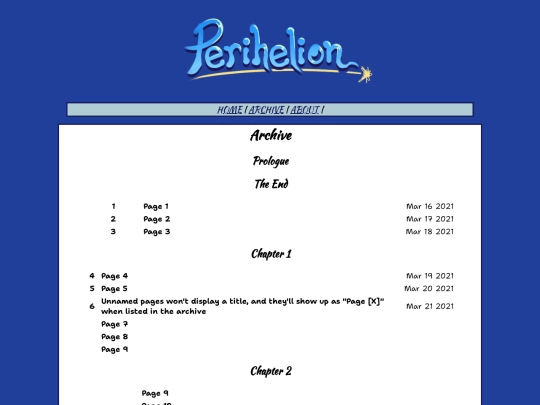 perihelion/archive screenshot