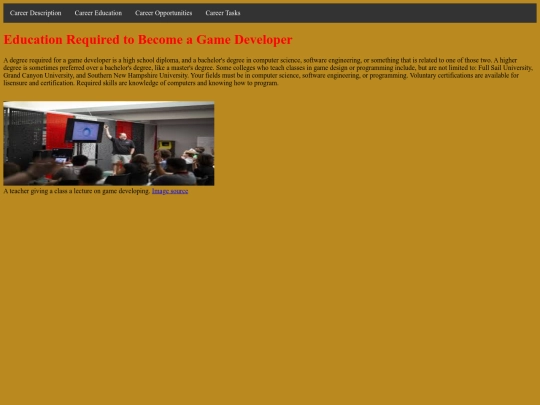 careereducation screenshot
