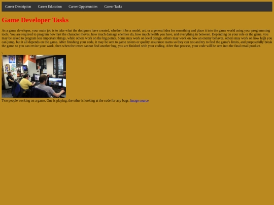 careertasks screenshot