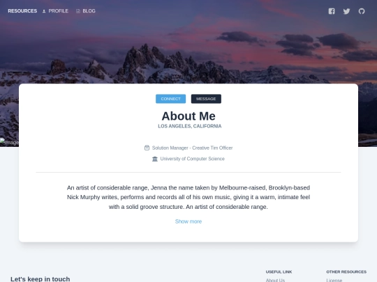 about-me screenshot
