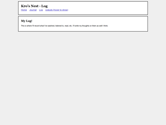 log/log screenshot