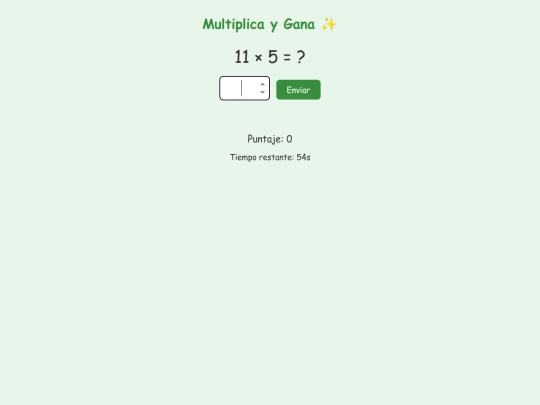 multiplicaciones-game screenshot