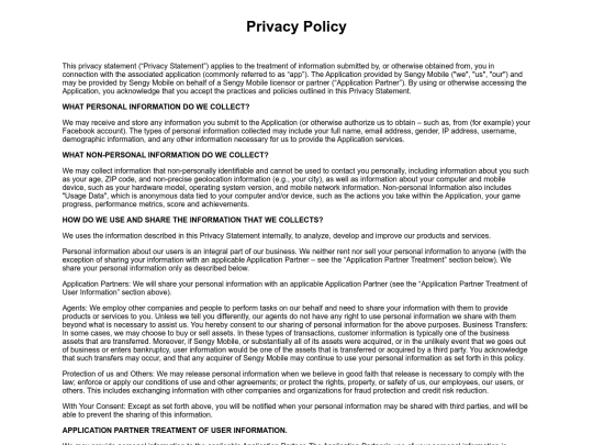 privacypolicy screenshot