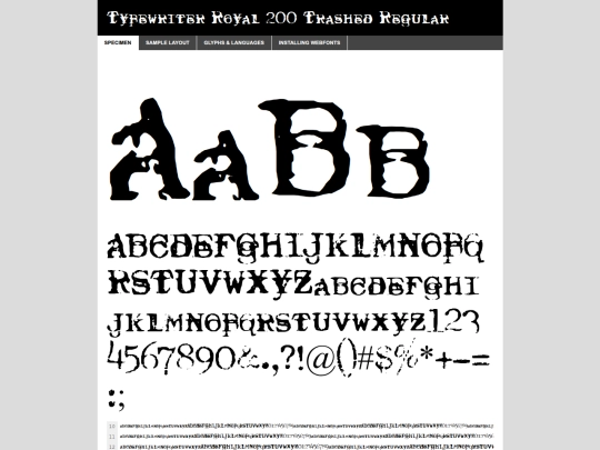 WFK1/typewriter_________royal200trashed-demo screenshot