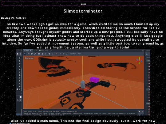 Devlog screenshot
