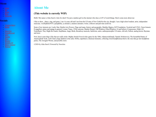 aboutme screenshot