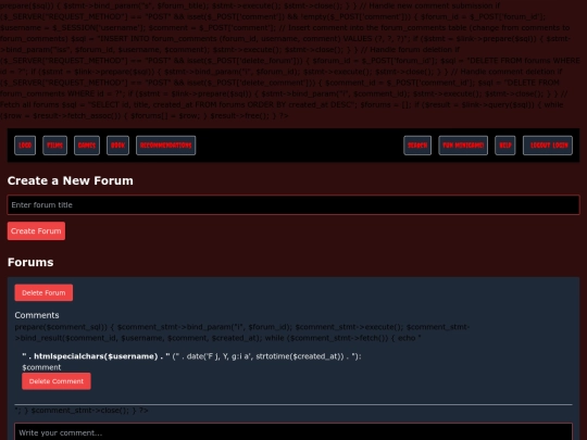 recommendation screenshot