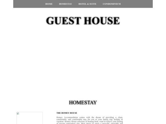 locality website/guesthouse screenshot