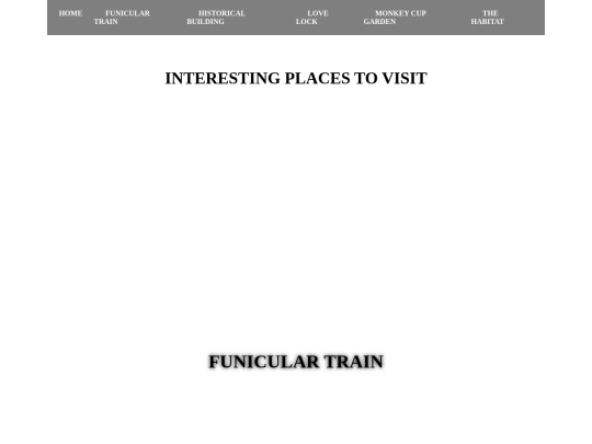 locality website/interesting place screenshot