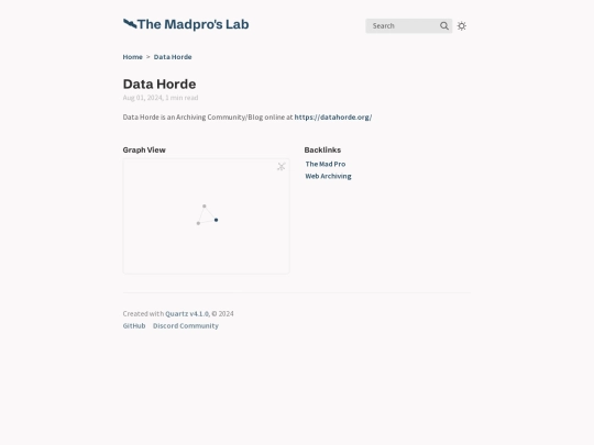 Data-Horde screenshot