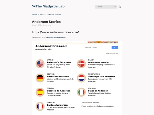favs/Andersen-Stories screenshot