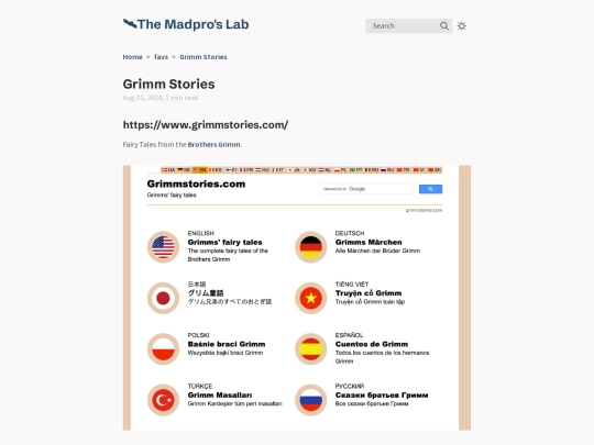 favs/Grimm-Stories screenshot