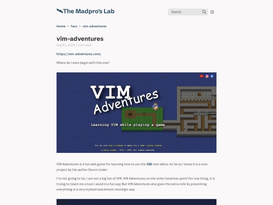 favs/vim-adventures screenshot