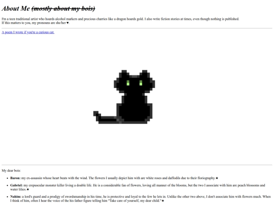 About-me screenshot