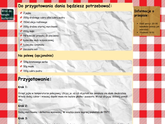 dania/ciastoMarchewkowe screenshot