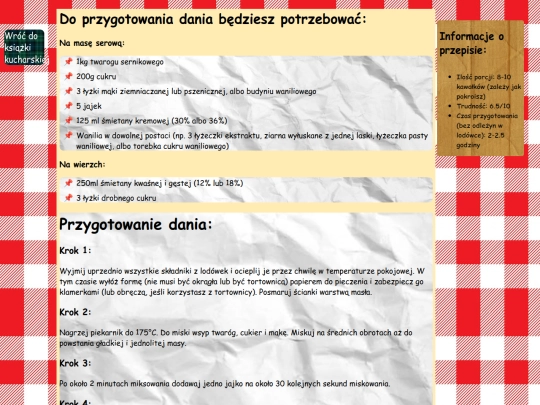 dania/sernikWaniliowy screenshot