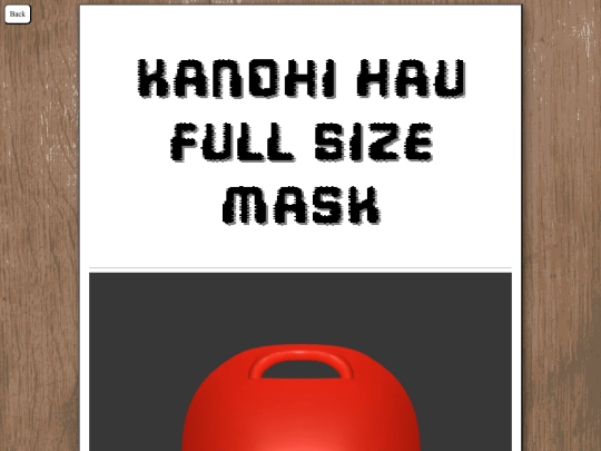 Pages/projects/Kanohi-Hau screenshot