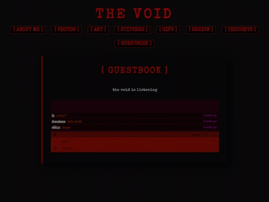 guestbook screenshot