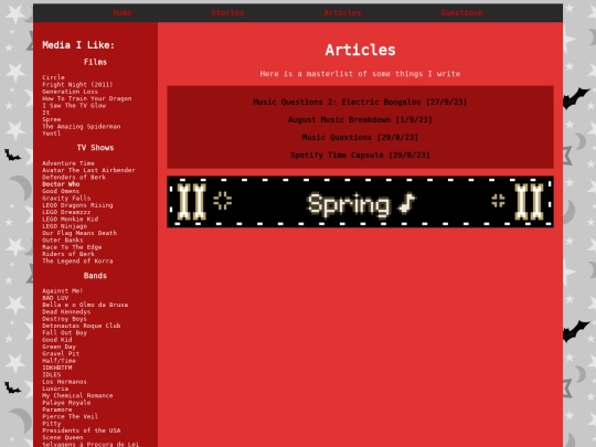 articles screenshot