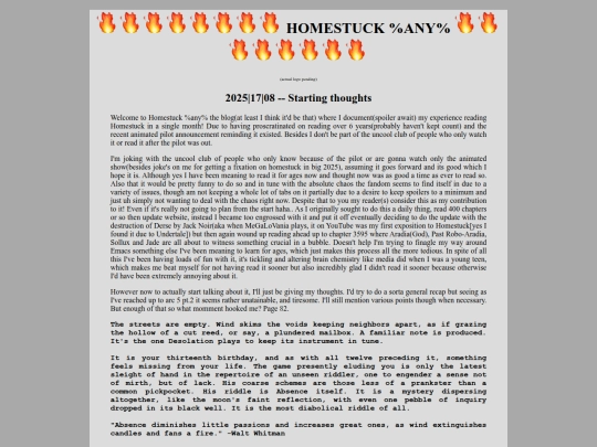 homestuckblog screenshot