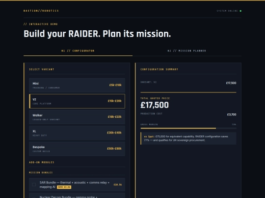 RAIDER_Demo_Widget (1) screenshot
