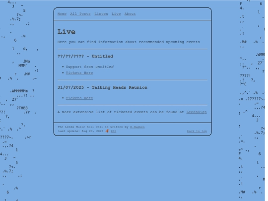info/Live screenshot