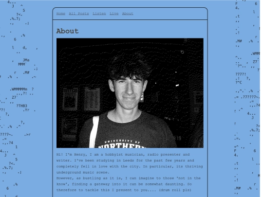 info/about screenshot
