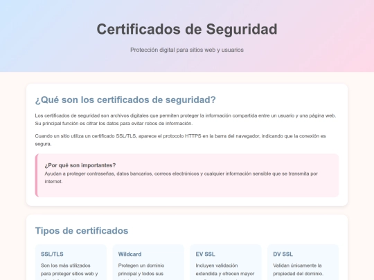 certificados screenshot