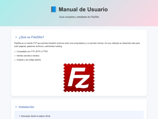 fileZilla screenshot