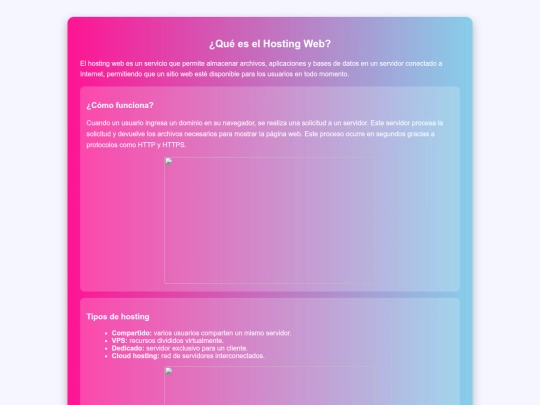 hostingY screenshot