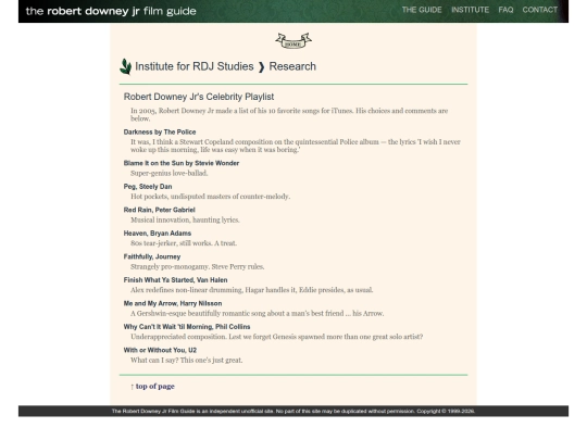 institute/celebplaylist screenshot