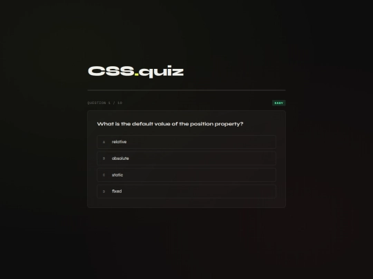 random_dumpster/css-quiz screenshot