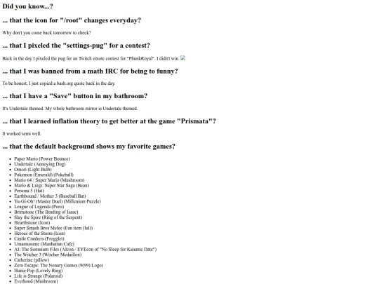 html/fun-corner/fun-facts screenshot