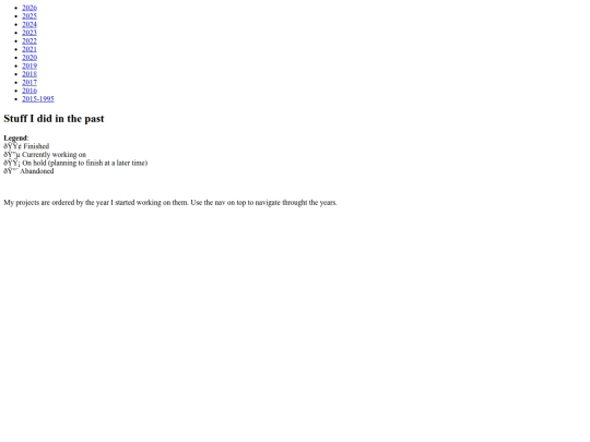 html/projects screenshot