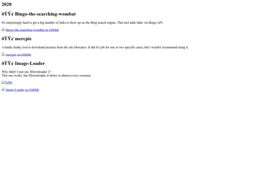 html/projects/2020 screenshot