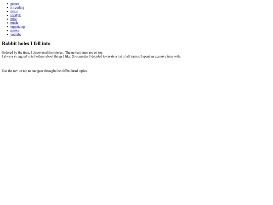 html/rabbit-holes screenshot