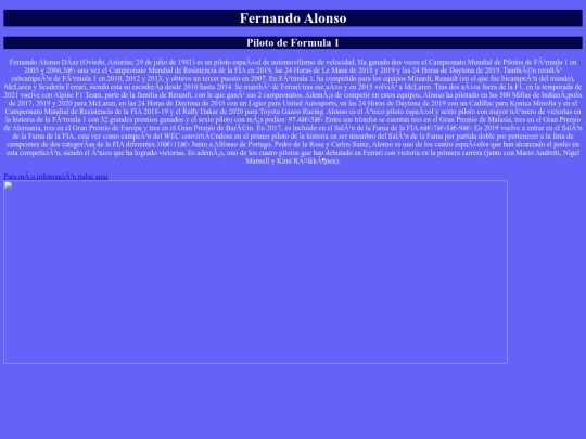 Proyecto deporte/Fernando Alonso screenshot